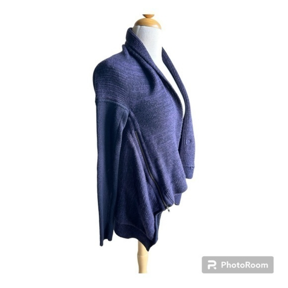 Lululemon dark purple wrap it up cascade large zipper pocket sweater XS